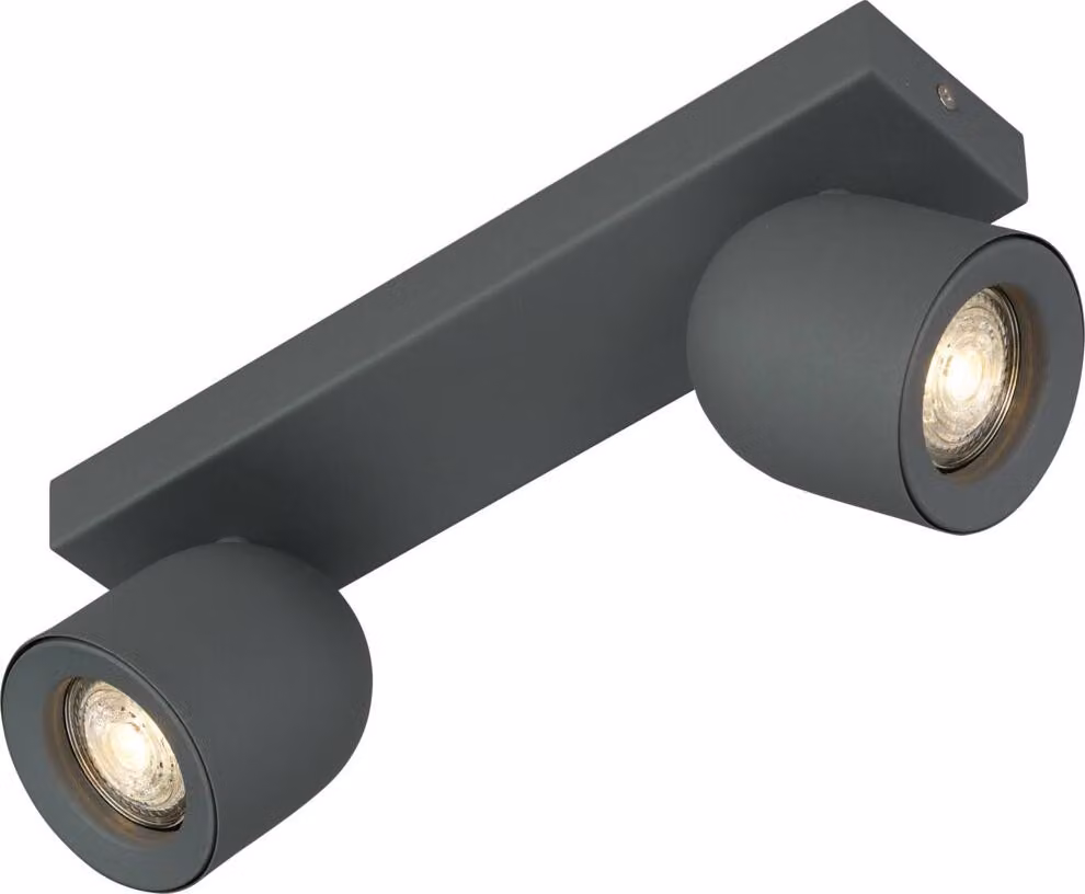Faretto da soffitto 2xGU10 struttura grigia - Downlight / spot / floodlight 42002