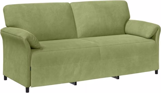 Divano | Divano da soggiorno | Sofa 3-Persone Verde chiaro 198 x 83 x 95 cm Velluto