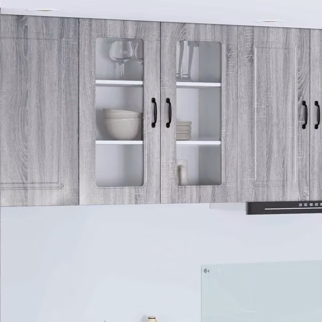 Mobile da cucina con lo scaffale-Armadio da cucina Grigio Sonoma 80 x 31 x 80 cm 450141