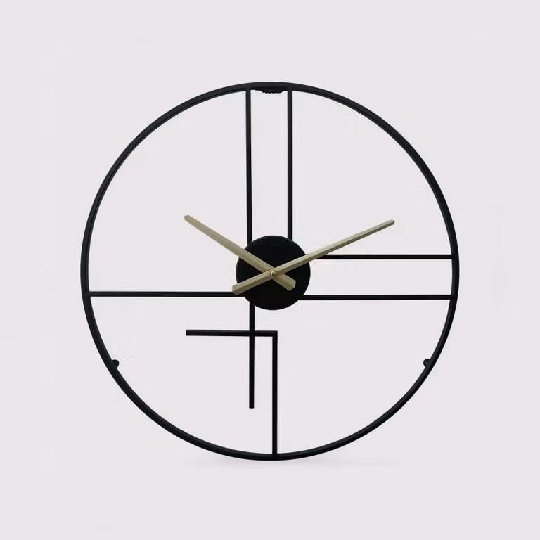 Bletilla - Orologio in metallo tondo in stile minimal