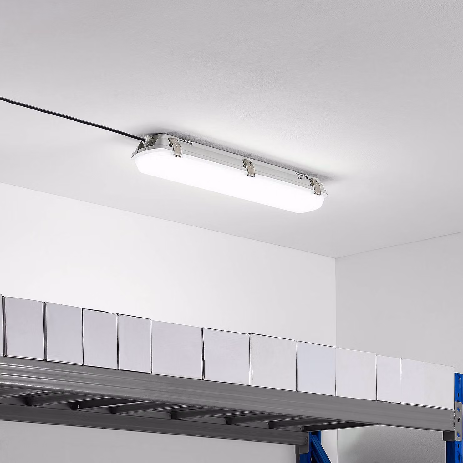 Lampada LED resistente all'umiditá Arcchio, lunghezza 61,8 cm, set di 10 pezzi Rao Arcchio, Bianco / Opale, Bagno, Plastica, Moderno, Lampade resistenti all'umidità