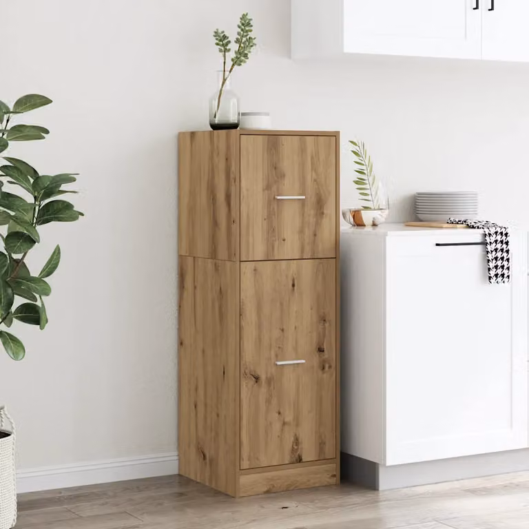 Armadietto da farmacia a parete vidaXL in MDF marrone, L 40 cm x P 41 cm x H 118 cm