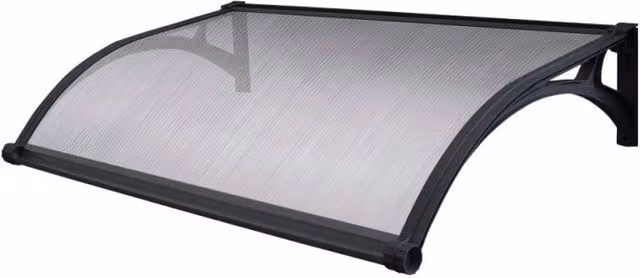 Pensilina con LED Rainbow Cosma in policarbonato grigio, L: 120 cm, P: 100 cm