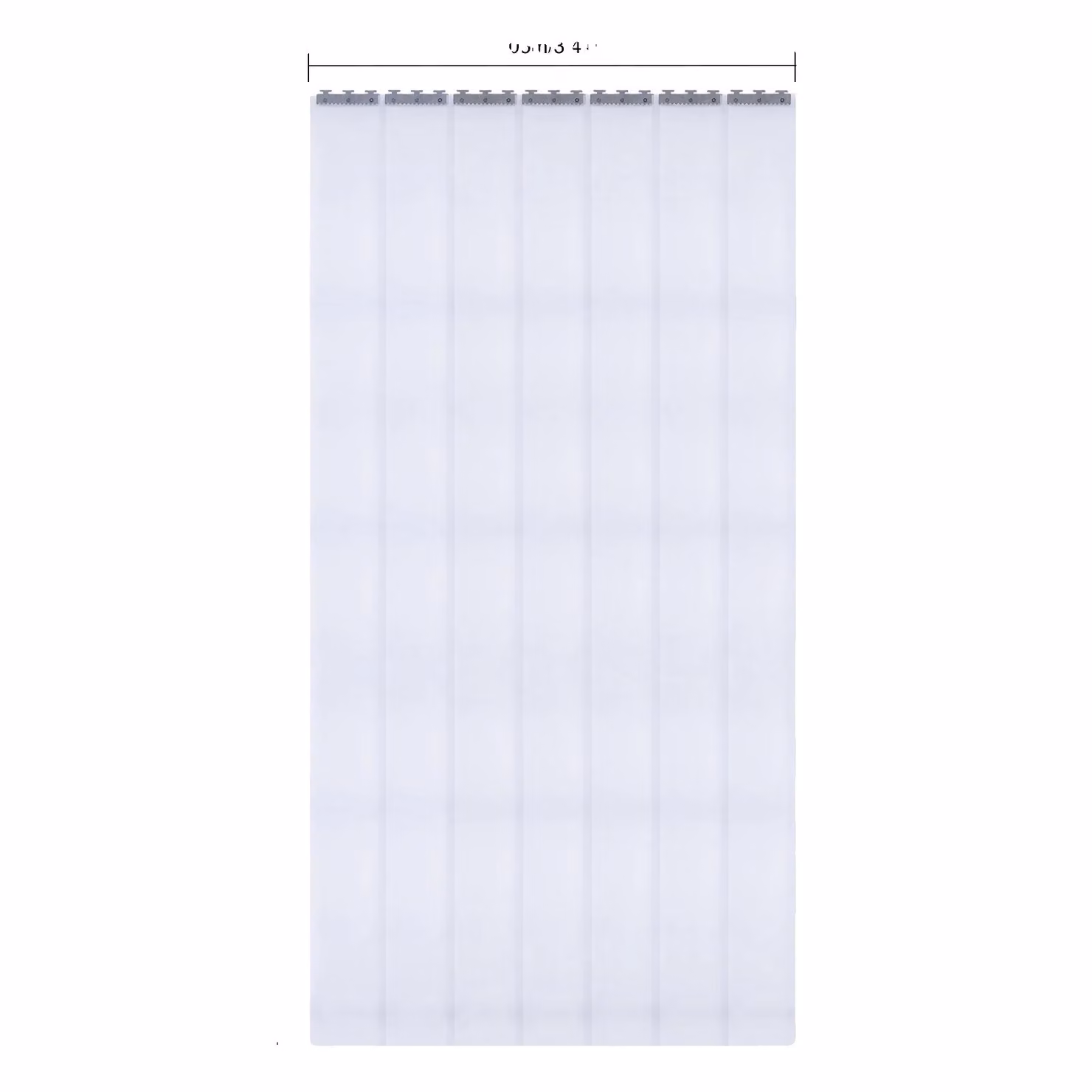 Set di tende a strisce in PVC, larghezza 1,05 m, elevata schermatura e resistenza alle temperature, COME DA FOTO