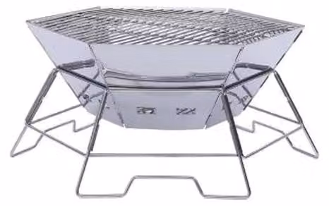 Cesta portatile per il barbecue, ideale per avventure all'aperto