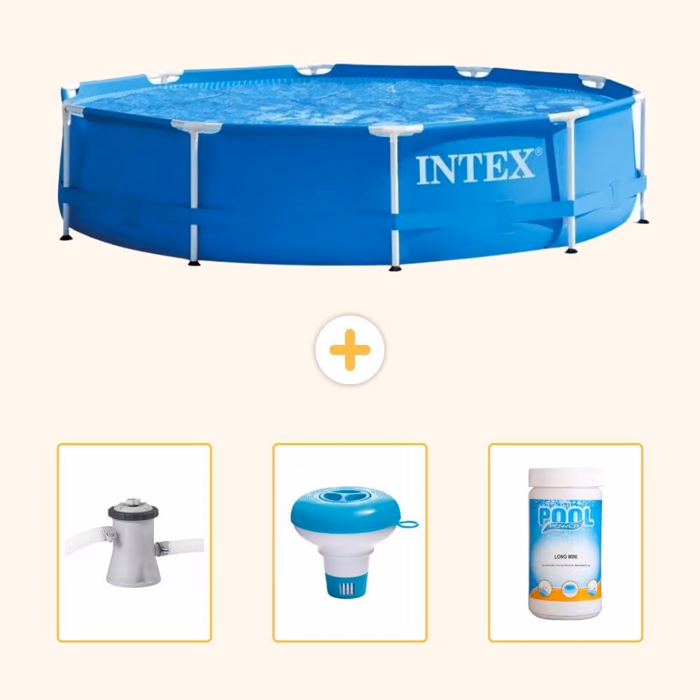 Piscina autoportante rettangolare - 305x76 cm - 4 pezzi - Modello SCB77
