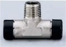 Derivazione automatica a T Walmec colore argento per tubi con diametro esterno 8 mm e filettatura M 1/4" 17205