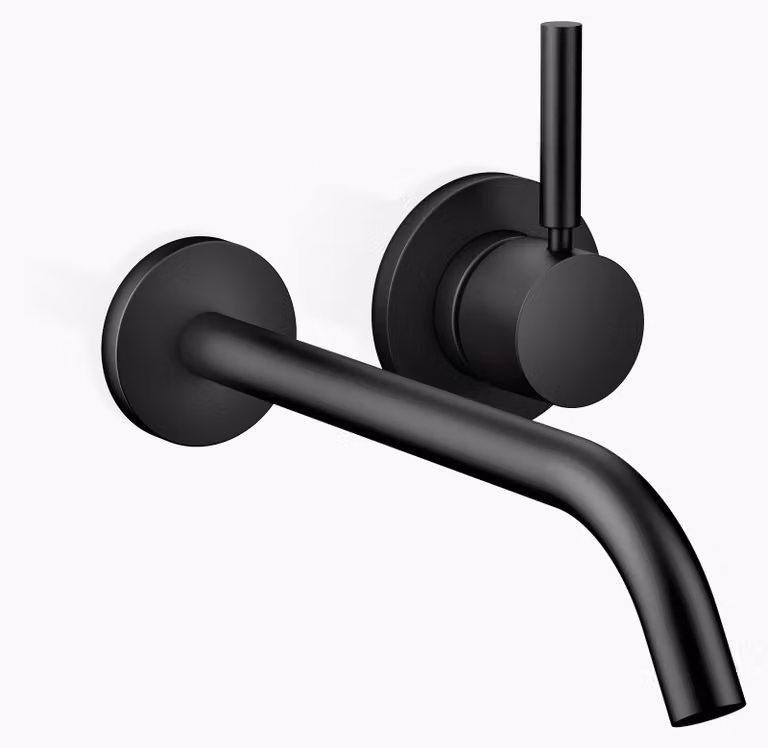 Dornbracht META Mitigeur mural de lavabo sans vidage, saillie 250mm, jet rond enrichi d'air, 36861660-33, 36861660-33