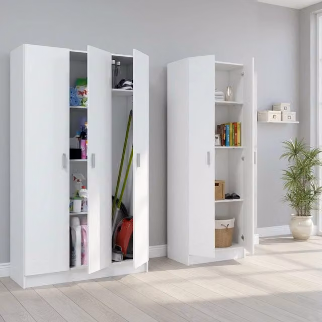 Melegari, Armadio Multiuso Grande Modulabile, 168x180h cm Bianco