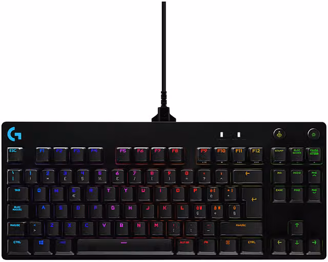 Tastiera Gaming Meccanica Logitech G Pro Nera con Connessione Micro USB