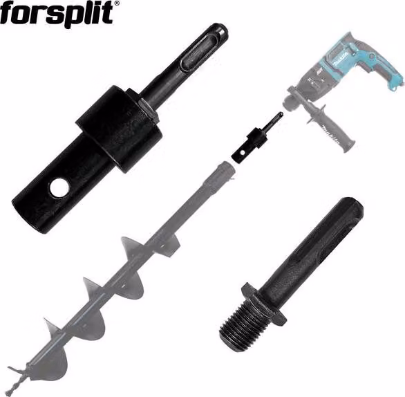Adattatore per trapano SDS per coclea di terra da 20 mm