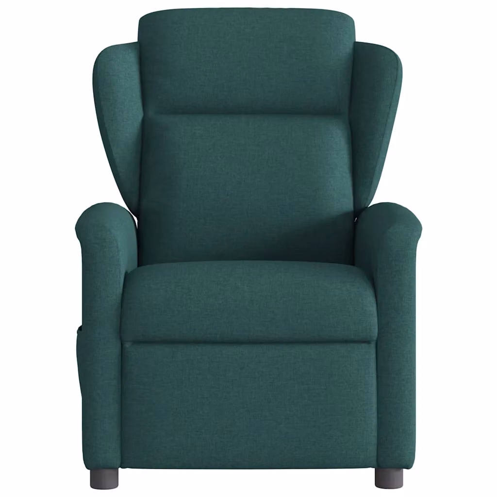 Poltrona Reclinabile Relax vidaXL in Tessuto Verde con Braccioli e Regolazione Manuale – 2