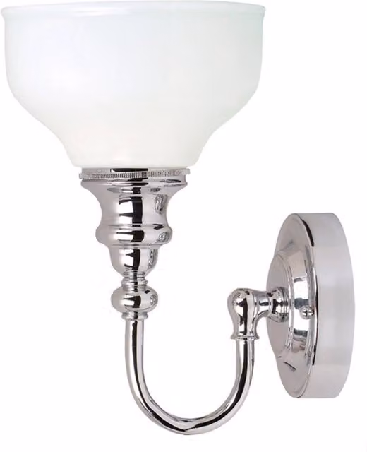 Applique da bagno Elstead Cheadle in cromo con LED G9 3W IP44