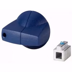 Manopola girevole, 6 mm, montaggio diretto, blu, codice prodotto 1818001, marca EATON