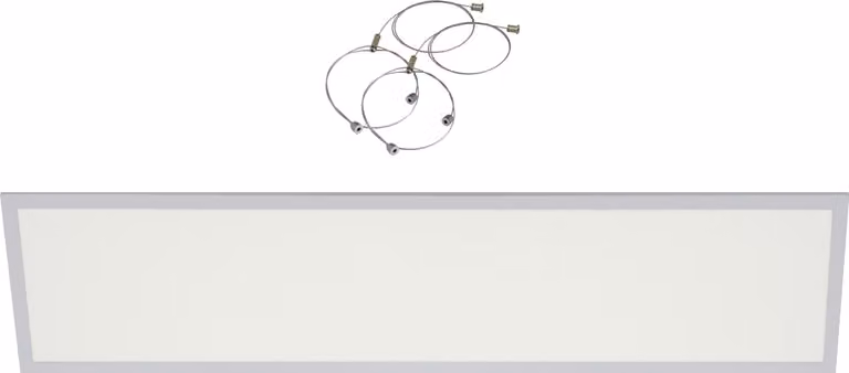 Pannello a LED da 120x30 cm, lampada da soffitto a pannello da 40 W, pannello con cavo di sospensione incluso, luce bianco caldo