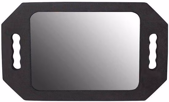 Grandi specchi professionali da parrucchiere, 27x20 cm, specchio in acrilico nero, per saloni da donna e da uomo, accessori per parrucchieri, strumenti professionali per il taglio dei capelli e la bellezza