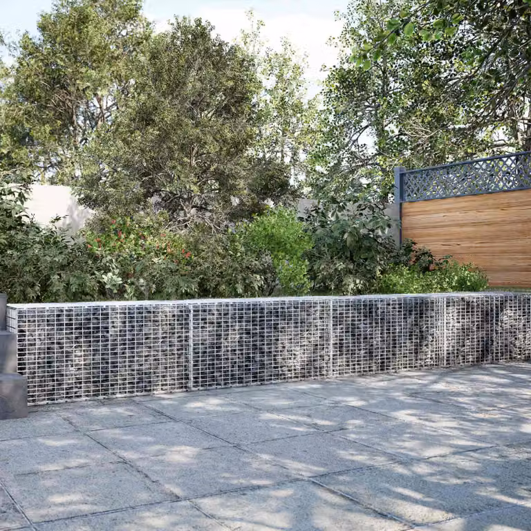 vidaXL Gabione con Filo da 3,5 mm e Rete da 5x2,5 cm 450x20x50 cm