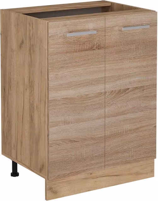 Mobiletto base cucina Vicco R-Line in rovere con ante a battente, L: 60 cm – 1