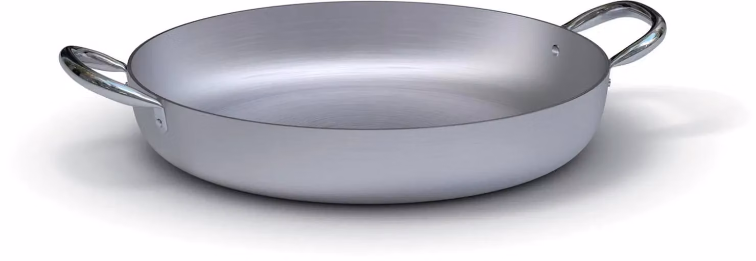 Tegame in alluminio con maniglie in acciaio inox, spessore 3 mm, diam. 20cm