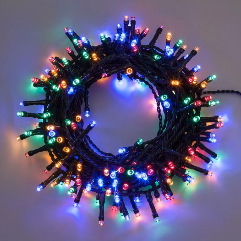 Xmas King: filone luminoso a LED da 20 m con 500 LED, 31 V, per uso esterno, 8 programmi cromatici