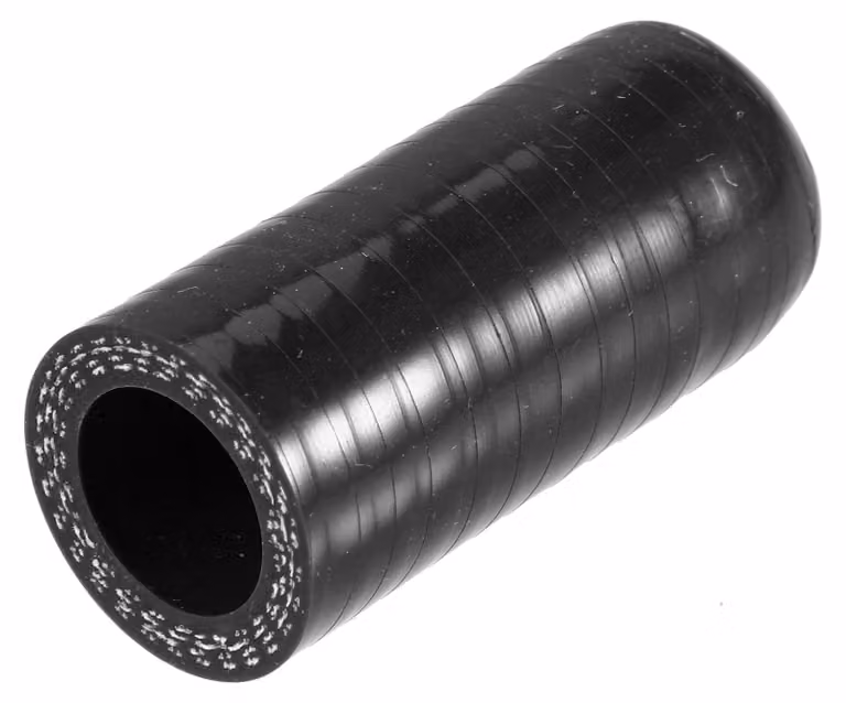 Testa in silicone per tubo da 18 mm - Struttura a 3 strati rinforzata con poliestere - Resistente e duratura - Adatta per alte temperature - Ideale per l'uso automobilistico - Affidabile - Cappuccio per tubo
