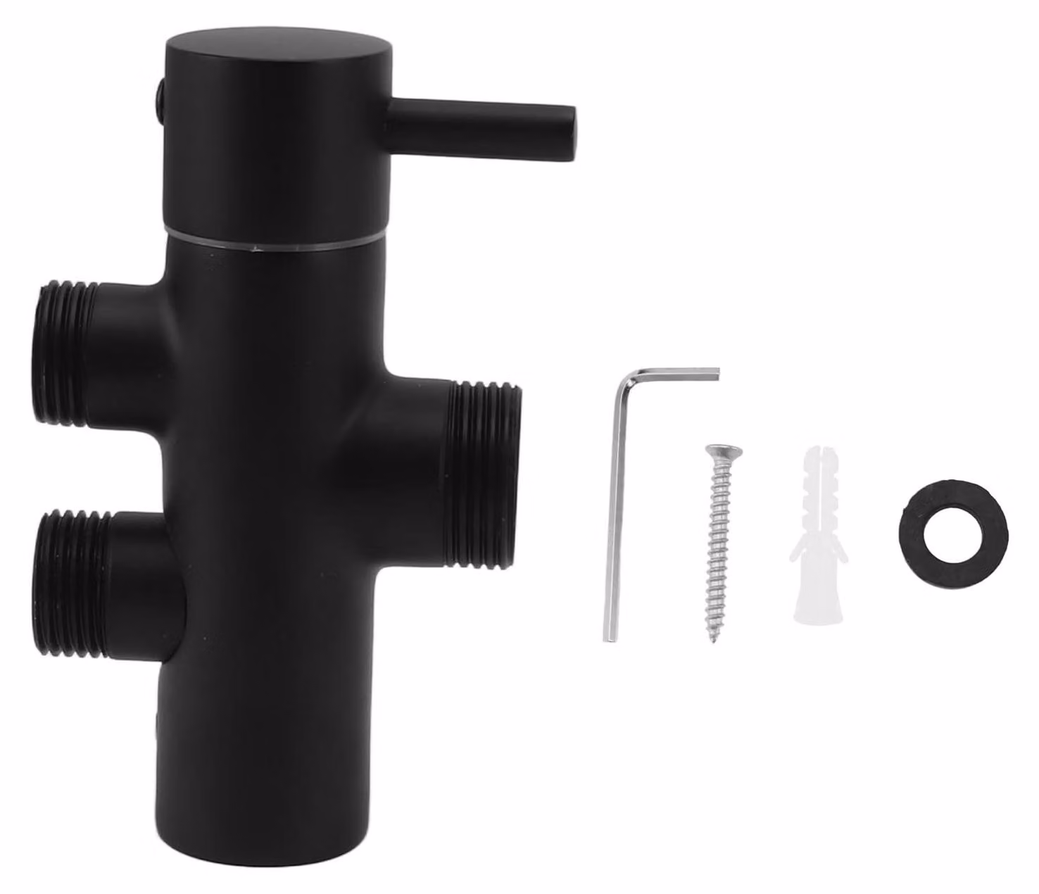 Valvola di deviazione per doccia, realizzata in ottone di alta qualità. Permette di cambiare il tipo di getto della doccia, offre diverse funzioni, è a prova di perdite, si monta a parete ed è realizzata con materiali resistenti. Ideale per docce