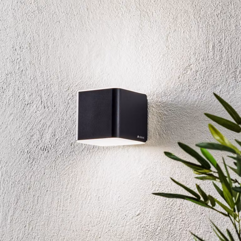STEINEL Applique da esterni a LED L 840 C, Nero, Plastica, Moderno, Applique LED da esterni