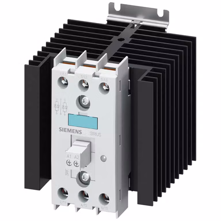 Contattore Siemens a stato solido 3RF2, trif. AC51 40A 48-600V/4-30V DC2 controllato in fase 3RF24401AB45