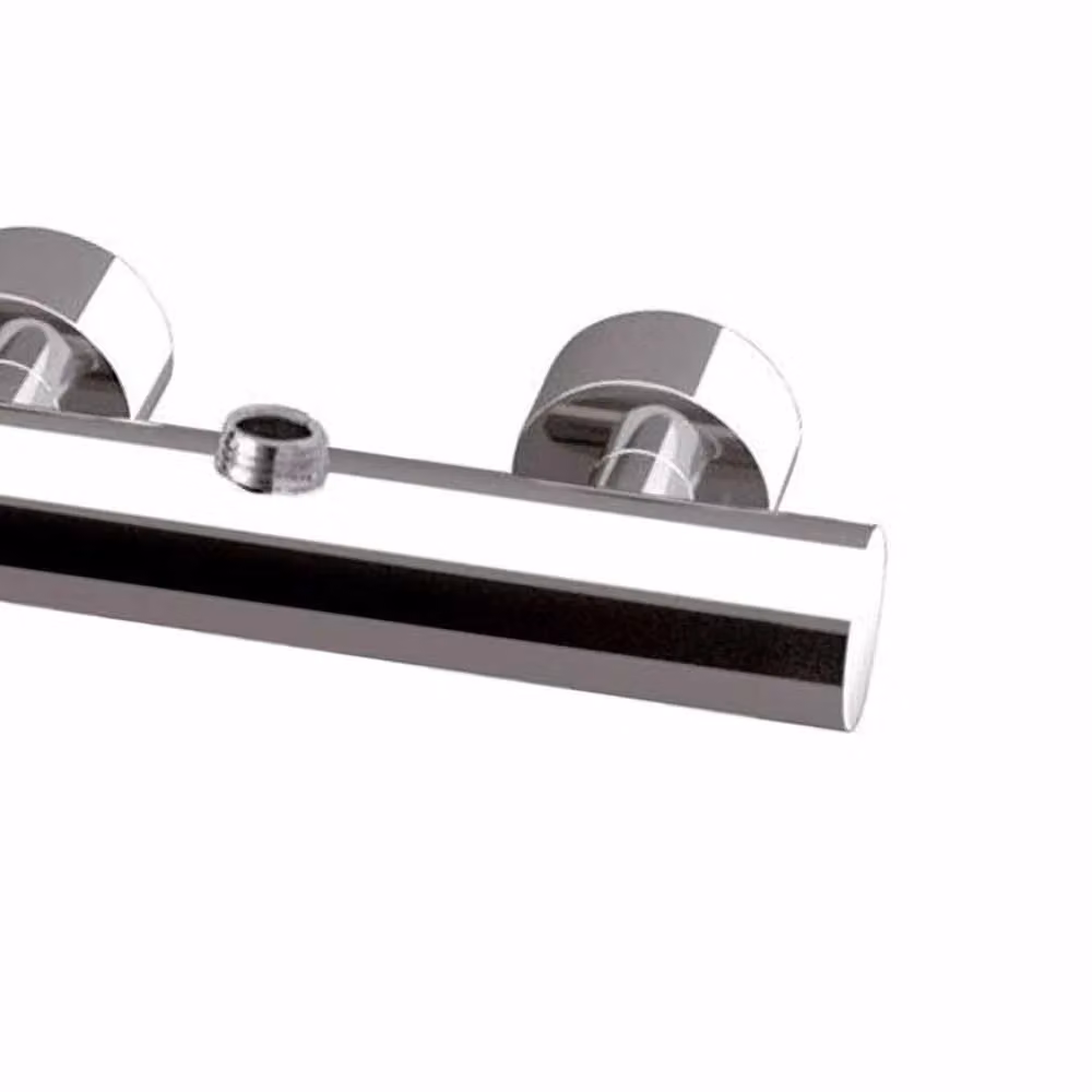 Rubinetto doccia esterno Daniel Rubinetterie serie Suvi design minimale in ottone cromato argento – 2