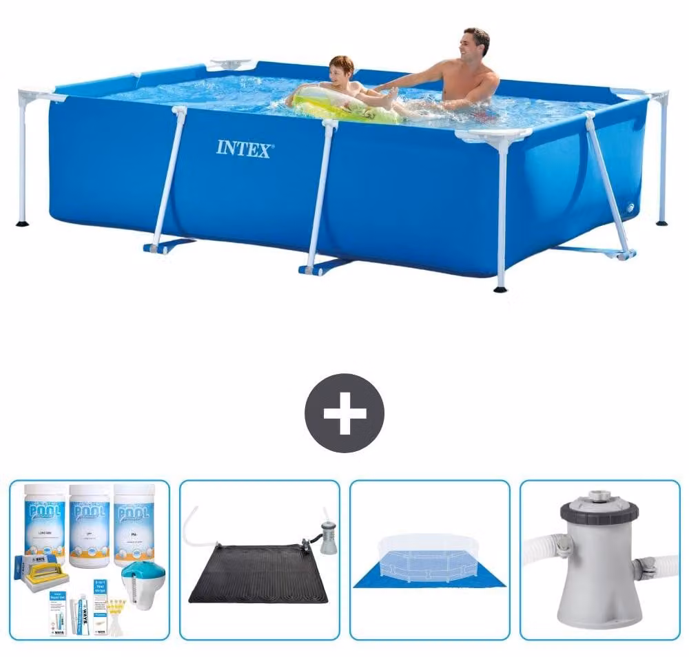 Piscina fuori terra rettangolare - 260x160x65 cm - composta da 5 elementi - modello S20826