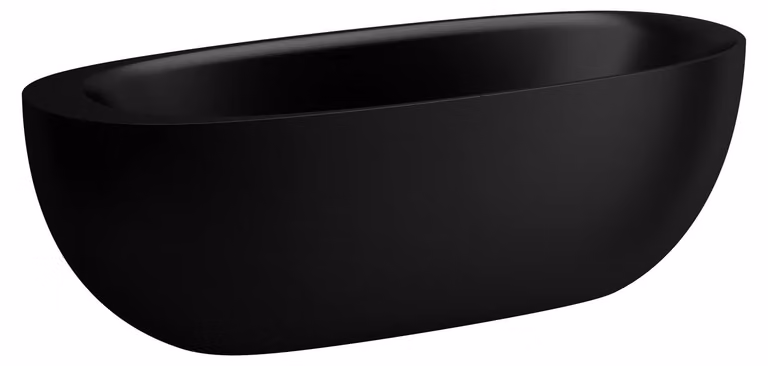 LAUFEN ILBAGNOALESSI Baignoire, en pose libre, en fonte minérale, 1850x800x440mm, H2209727160001, H2209727160001