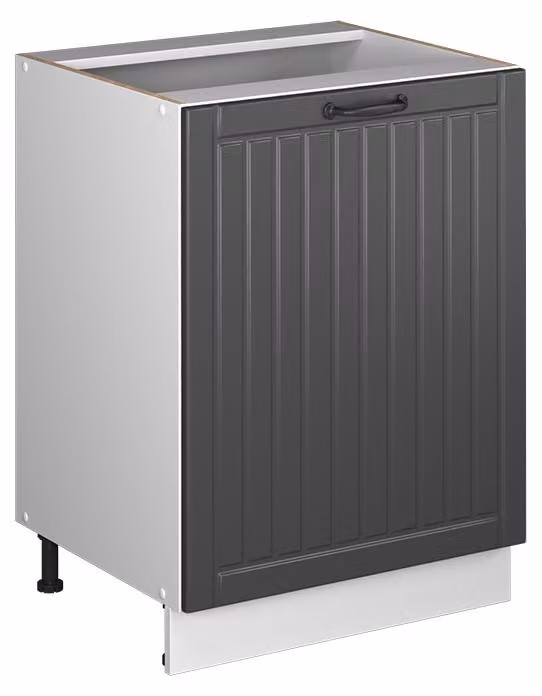 Mobiletto base cucina Vicco Fame-Line Grigio scuro/Bianco 60 cm 1 anta senza piano di lavoro, Model 65129