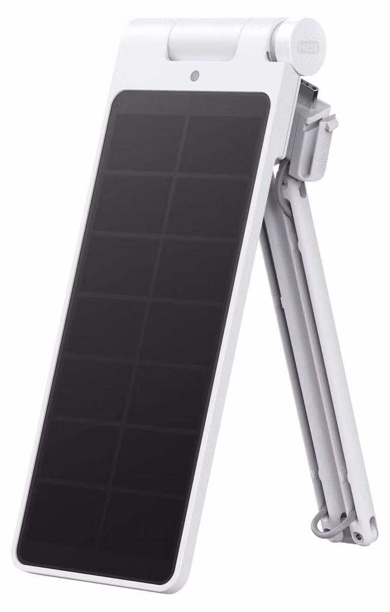 Pannello solare da 5 W, 2,4 A, 5 V, bianco, resistente agli agenti atmosferici, pieghevole