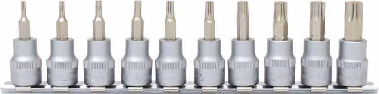KS TOOLS Set di bussole Torx da 3/8" 10 pz. T10-T55 - 911.3935