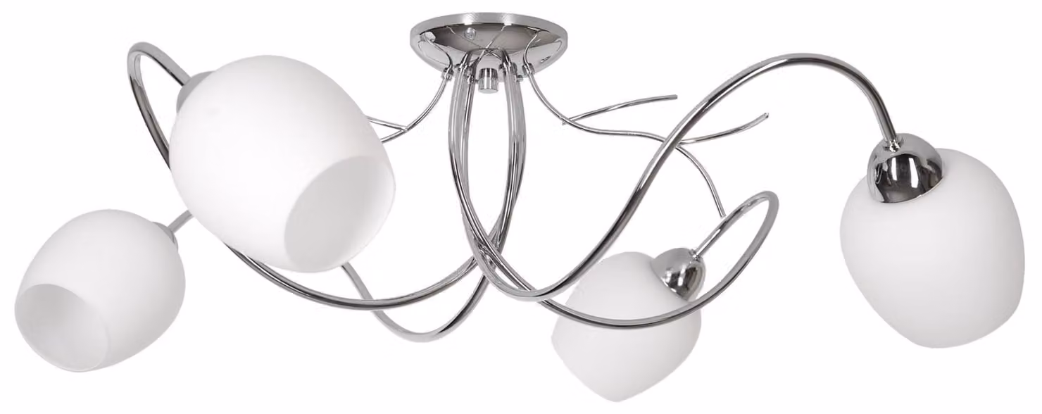 Lampada a sospensione a LED, lampada da soffitto, lampadario cromato – Lampada a sospensione moderna di design per il soggiorno