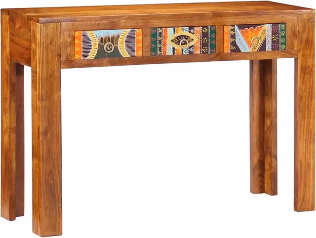 Tavolo Consolle 110x35x75 cm in Legno Massello di Acacia 4016497