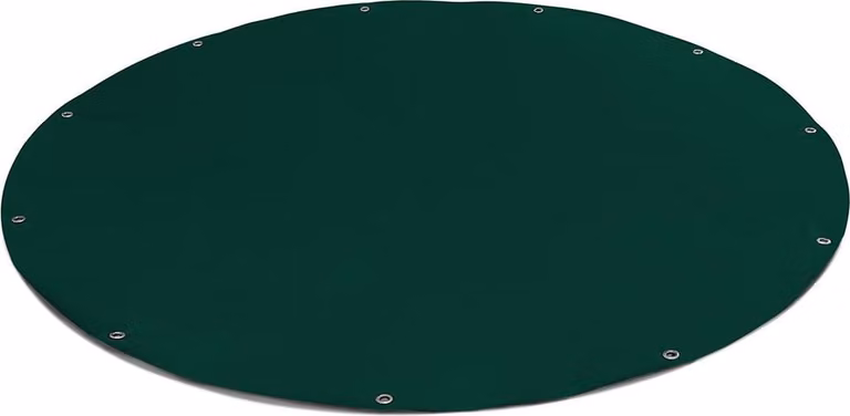(600g/m²) Telone tondo per camion/Telo in PVC con occhielli da 20 mm (verde RAL6005, 280 cm) Telo per piscina Telone per piscina Sottostrato per piscina Telone protettivo per piscina
