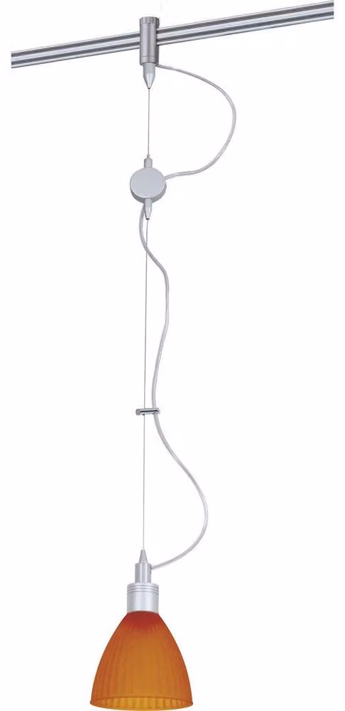 Sistema a binario Paulmann Light&Easy Phantom Lampada a sospensione Phil 1x40W G9 Titanio/Oro satinato 230V Metallo/Plastica/Vetro