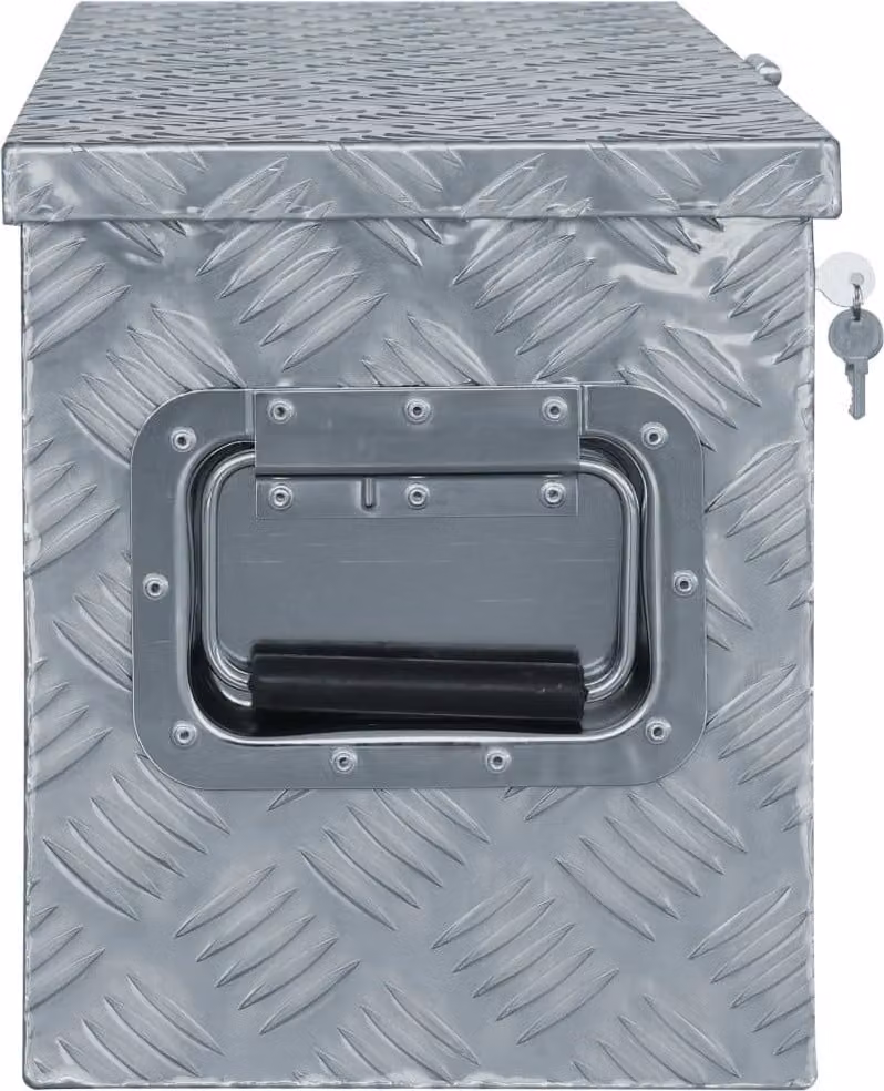 Cassetta in Alluminio 61,5x26,5x30 cm Argento