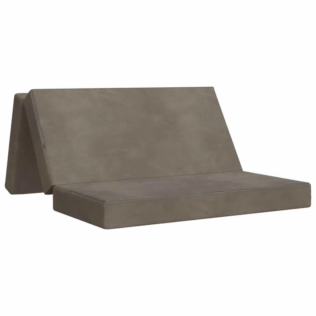 Divano Letto Pieghevole Moderno vidaXL Grigio L: 140 cm, P: 67 cm, H: 45 cm – 2