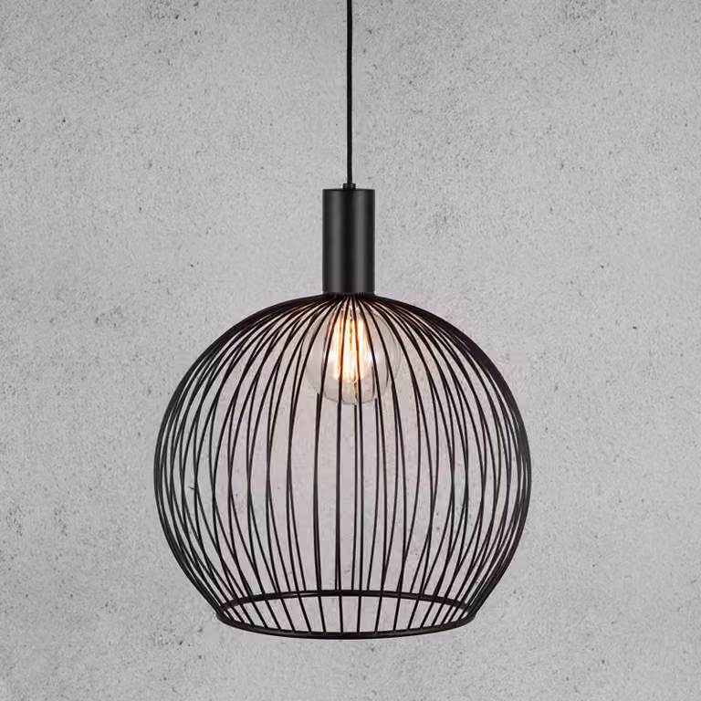 DFTP by Nordlux Lampada a sospensione Aver, dimmerabile, Nero, Soggiorno / Sala da pranzo, Metallo, Scandinavo, Lampada a sospensione