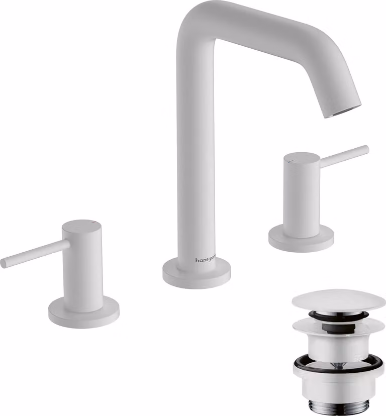 hansgrohe Tecturis S robinetterie de lavabo 3 trous 150, portée 139mm, 73330700, 73330700