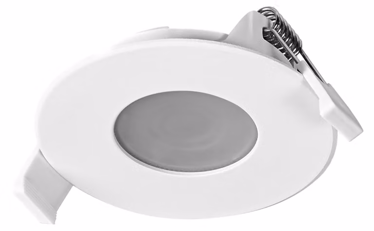 Set di faretti da incasso LED OSRAM Spot, 4,9 W, 200 lm, 2700 K, Ø 85 mm, 120°, bianco, alluminio, bianco caldo, set da 3 pezzi