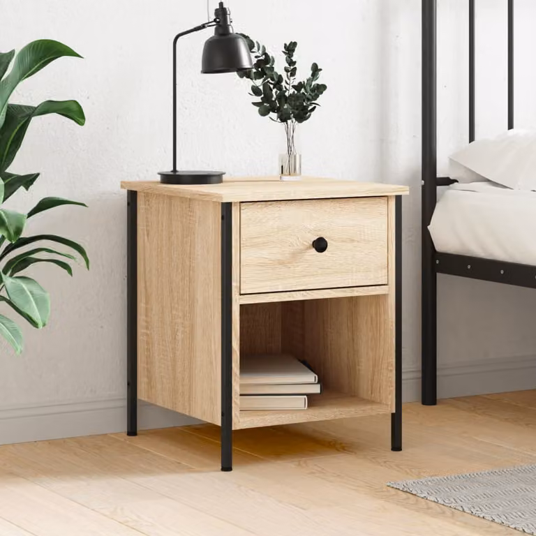 Comodino vidaXL in Rovere Sonoma, L 40 cm x P 42 cm x H 50 cm