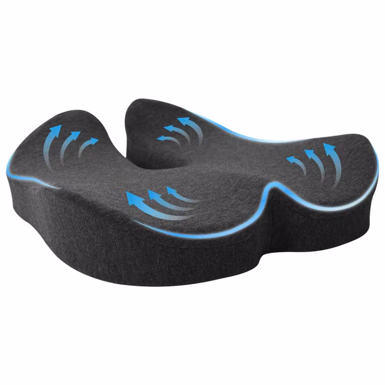 vidaXL Cuscino per la seduta e lo schienale in memory foam grigio con rivestimento in cotone traspirante e lavabile in lavatrice