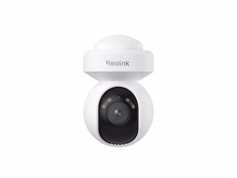 Reolink E1 Outdoor, telecamera di sorveglianza per esterni 2K+ 5MP PTZ 2.4/5GHz WLAN, zoom ottico 3X, rilevamento persone/veicoli, autotracking, spotlight