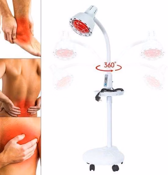 Lampada a infrarossi riscaldante da 275 W, colore bianco - Lampada termoterapica elettrica - Sollievo dal dolore