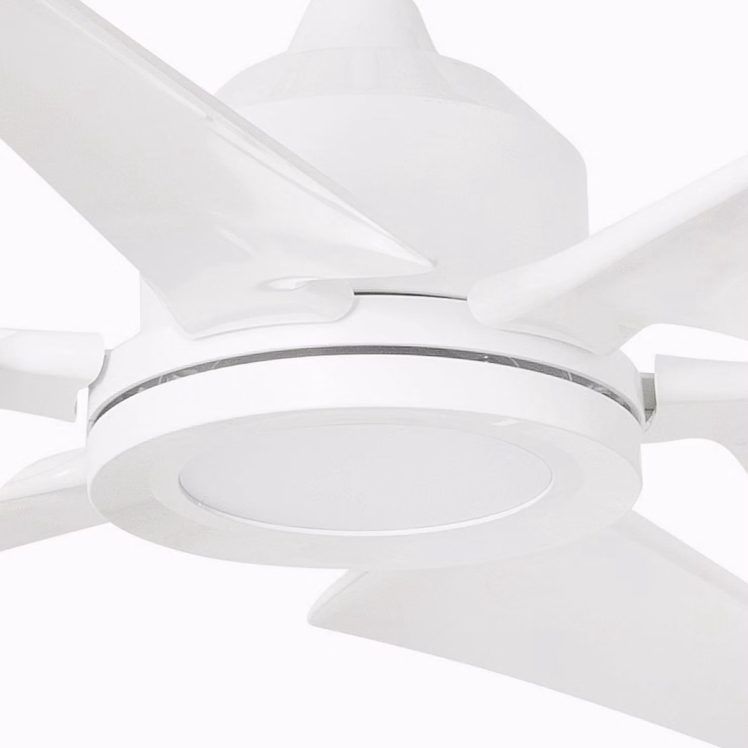 FARO BARCELONA Ventilatore a pale Cies XL per saloni, DC bianco, Bianco / Opale, Plastica