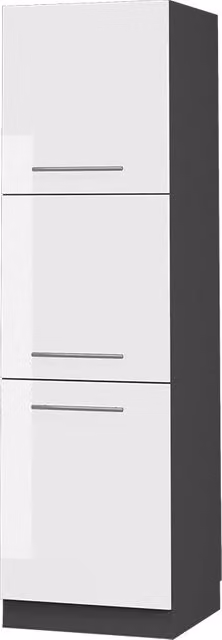 Mobile cucina dispensa Fame-Line Bianco lucido/Antracite 60 cm Vicco