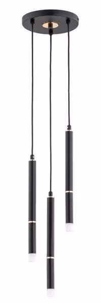 Lampada a sospensione DERANY nero-oro 3xG9x10W in metallo, dimensioni: 90x19,5x19,5 cm, IP20, Alfa